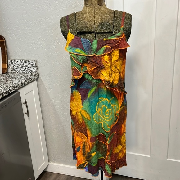 VTG 90’S JAMS WORLD TANK DRESS SMALL - Picture 1 of 16